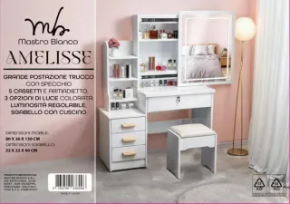 Mastro Bianco Amelisse: Vanity con specchio
