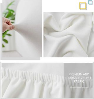 DUJUIKE Fodera per testata letto, protezione morbida in velluto