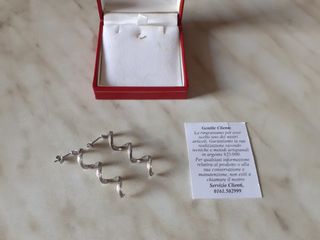 Orecchini in argento 925 vintage anni 80