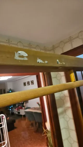 Perchero madera rústico vintage robusto