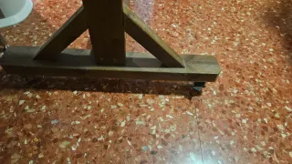 Perchero madera rústico vintage robusto