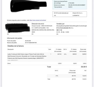 Divano letto Chaise Longue sinistro Nero/Grigio