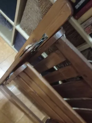 Silla plegable de madera