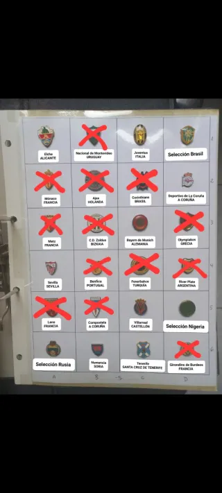 Lotes de Pines de Equipos de Fútbol