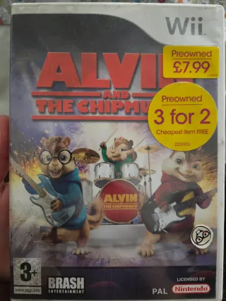Juego Wii Alvin and the Chipmunks