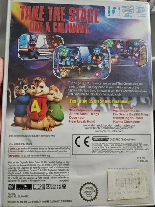 Juego Wii Alvin and the Chipmunks