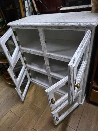 Vitrina baja madera 6 puertas