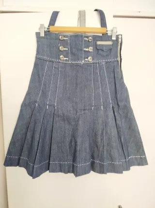 Falda vaquera con tirantes