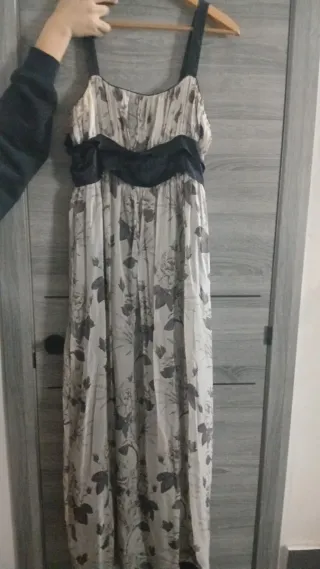 Vestido largo estampado floral