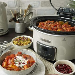Crockpot pentola a cottura lenta con coperchio ribaltabile