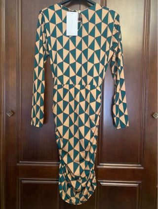 Vestido estampado geométrico talla única