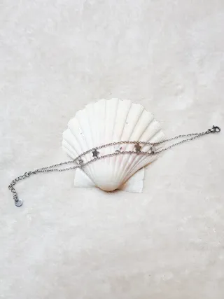 Pulsera estrellas acero inoxidable NUEVA