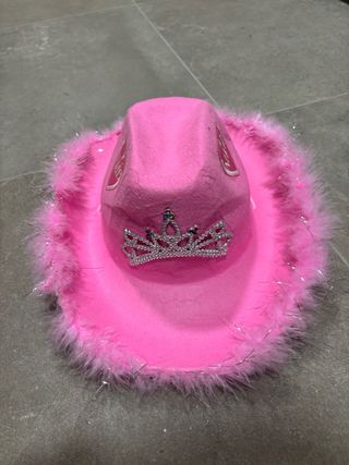 Sombrero vaquero rosa NudeProject con tiara
