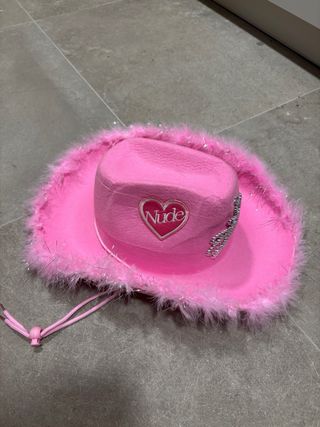 Sombrero vaquero rosa NudeProject con tiara