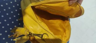Lote 3 bolsos: marrón, rojo y amarillo (mochila)