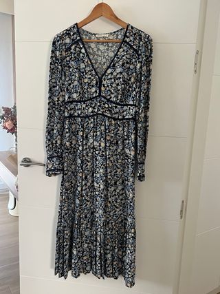 Vestido largo estampado floral