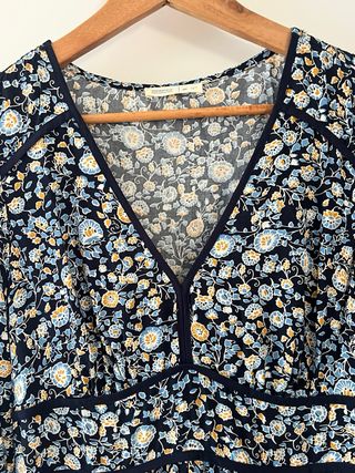 Vestido largo estampado floral