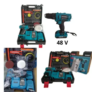 Trapano avvitatore 48V con 2 batterie