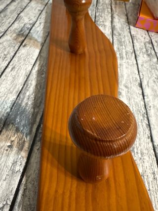 Perchero de madera rústico 60*15 cm