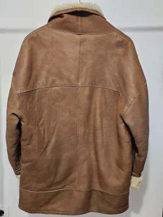 Abrigo de piel y borrego