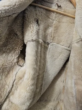 Abrigo de piel y borrego