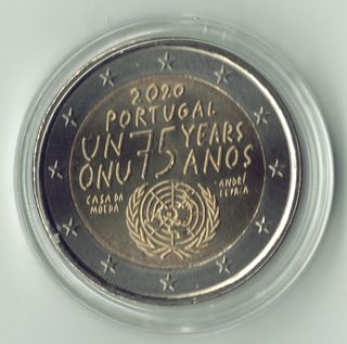 Lote 12 Monedas 2 Euros Conmemorativas Portugal