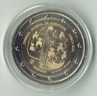 Lote 12 Monedas 2 Euros Conmemorativas Portugal