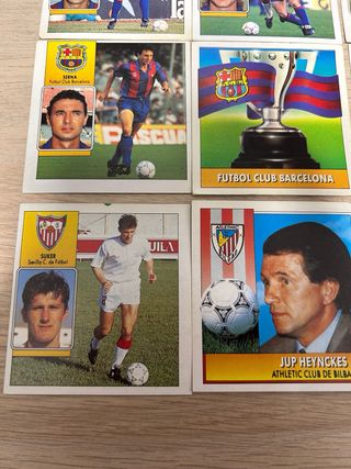Lote 15 cromos Liga 92-93 sin pegar