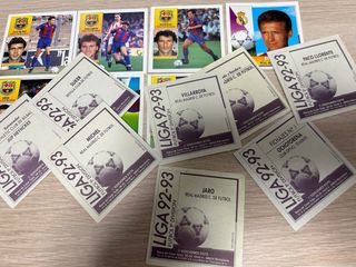 Lote 15 cromos Liga 92-93 sin pegar