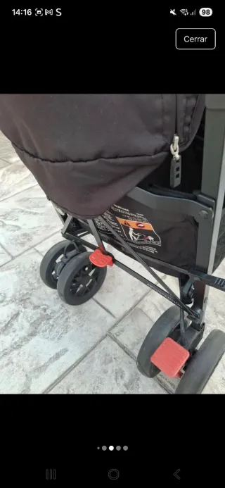 Silla de paseo Maclaren negra