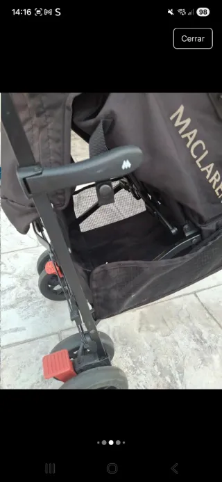 Silla de paseo Maclaren negra