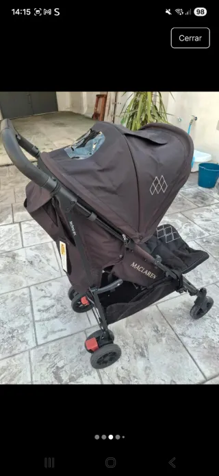 Silla de paseo Maclaren negra