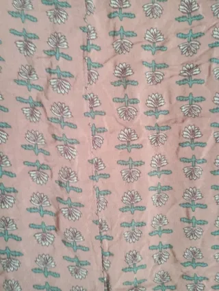 Vestido rosa estampado talla única