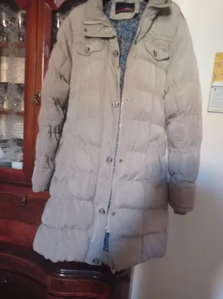 Cappotto imbottito 6-rag donna beige XL