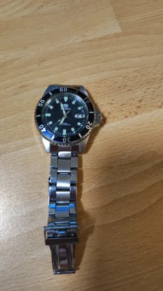 Orologio Marea Uomo Nero e Argento