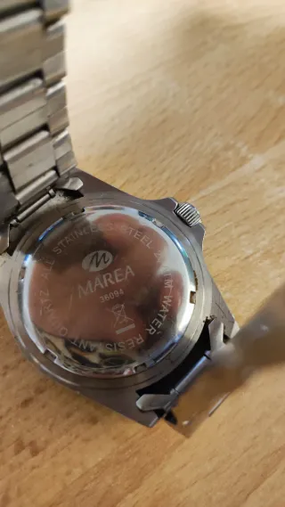 Orologio Marea Uomo Nero e Argento