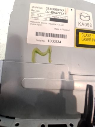 SISTEMA AUDIO / RADIO CD MAZDA 6 BERLINA (GG) (4)