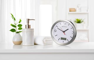 BRESSER - Orologio da bagno, 17 cm, Grigio, 17 cm