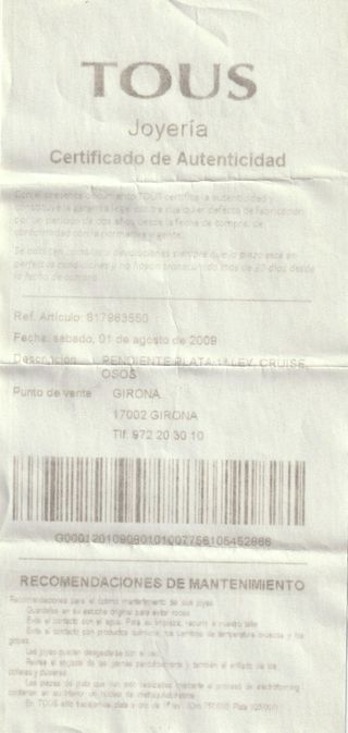 Colgante TOUS CRUISE Plata