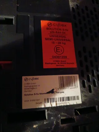 Silla de coche para niño Cybex Solution S fix