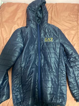 Chaqueta EA7 Emporio Armani Azul y Dorada