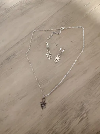 Conjunto Ojo de Horus Plata