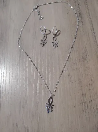 Conjunto Ojo de Horus Plata