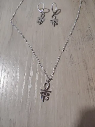 Conjunto Ojo de Horus Plata