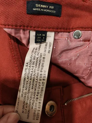 Pantalón Massimo Dutti Skinny Fit Talla 38