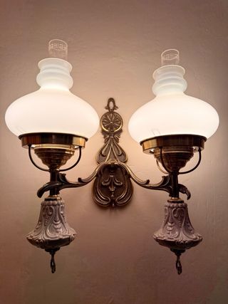 Lámpara de pared doble estilo vintage