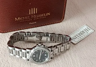 Reloj Michel Herbelin Newport Negro y Plateado