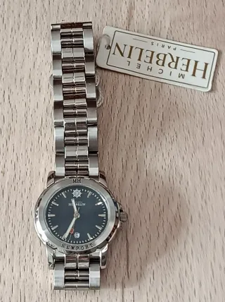 Reloj Michel Herbelin Newport Negro y Plateado