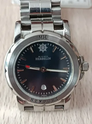 Reloj Michel Herbelin Newport Negro y Plateado