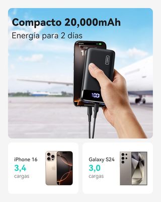 INIU Power Bank, 22.5W 20000mAh Batteria Esterna Carica Rapida